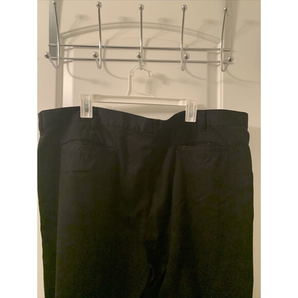 Carolina Bay Men's Pleated Front Casual Dress Pants Pockets Size 46x32 Black - Picture 10 of 16